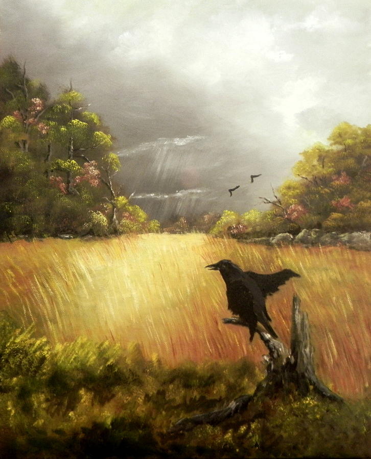 Wildlife Painting - A storms coming by Laura Brown