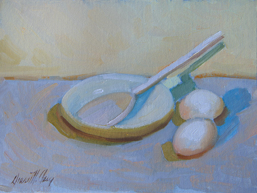 A Study in White Painting by Diane McClary