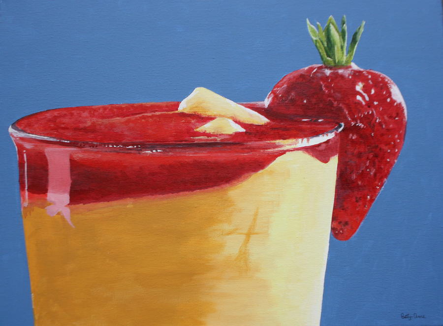 A Summertime Drink..... Painting by Betty-Anne McDonald