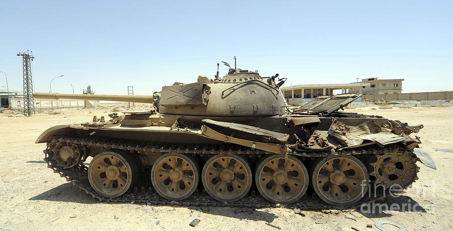 A T-55 Tank Destroyed By Nato Forces Photograph by Andrew Chittock