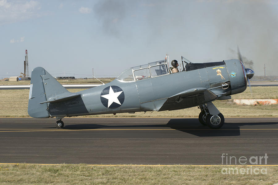 A T-6 Harvard Trainer Aircraft Photograph by Ramon Van Opdorp