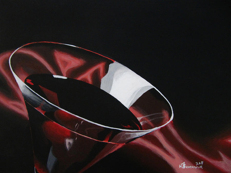 Wine Painting - A Taste of Crimson by Kayleigh Semeniuk