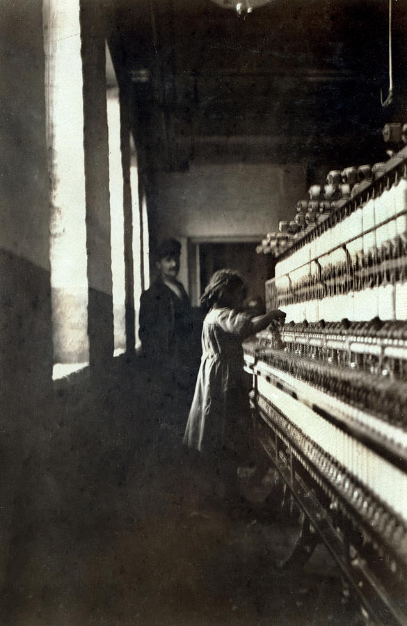 A Textile Mill. Little Girl 48 Inches Photograph by Everett