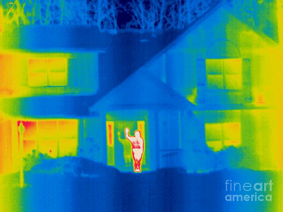 A Thermogram Of A Person Waving In House Photograph by Ted Kinsman
