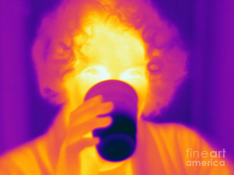 A Thermogram Of A Woman With A Cool Photograph by Ted Kinsman