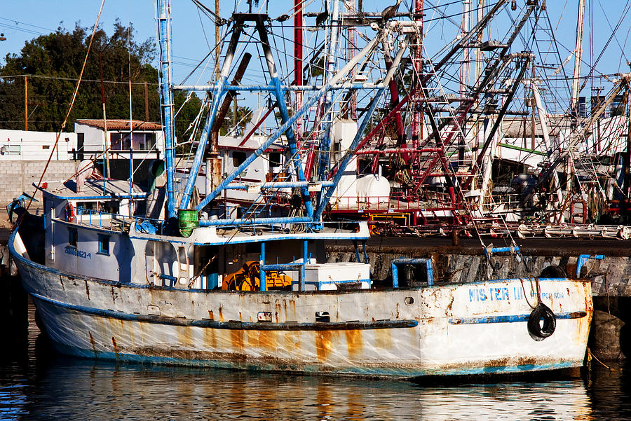 A Tired Old Shrimp Boat 1001 Photograph by Larry Roberson