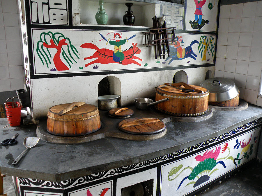 A Traditional Chinese Kitchen In Heilongjiang Province