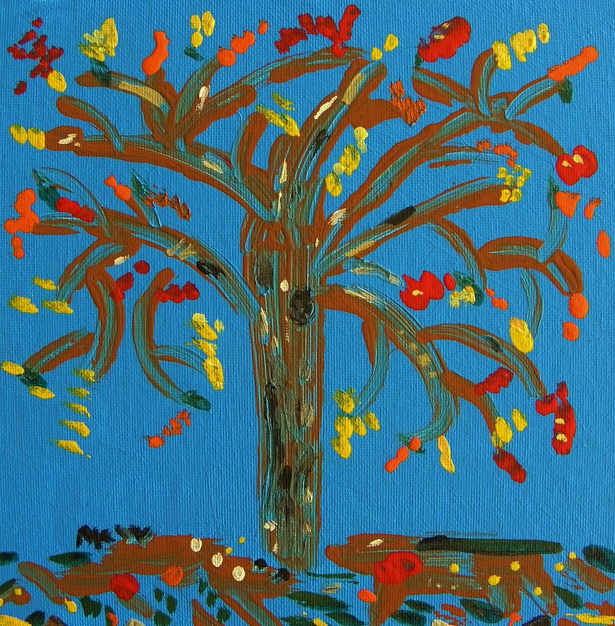 A Tree of Autumn Leaves Painting by Mary Carol Williams