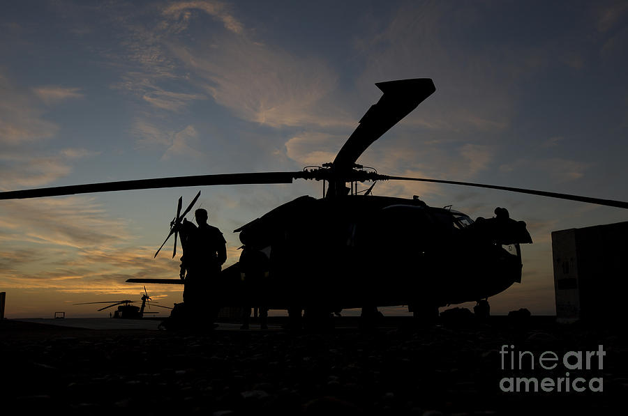 A Uh-60 Black Hawk Helicopter Photograph by Terry Moore