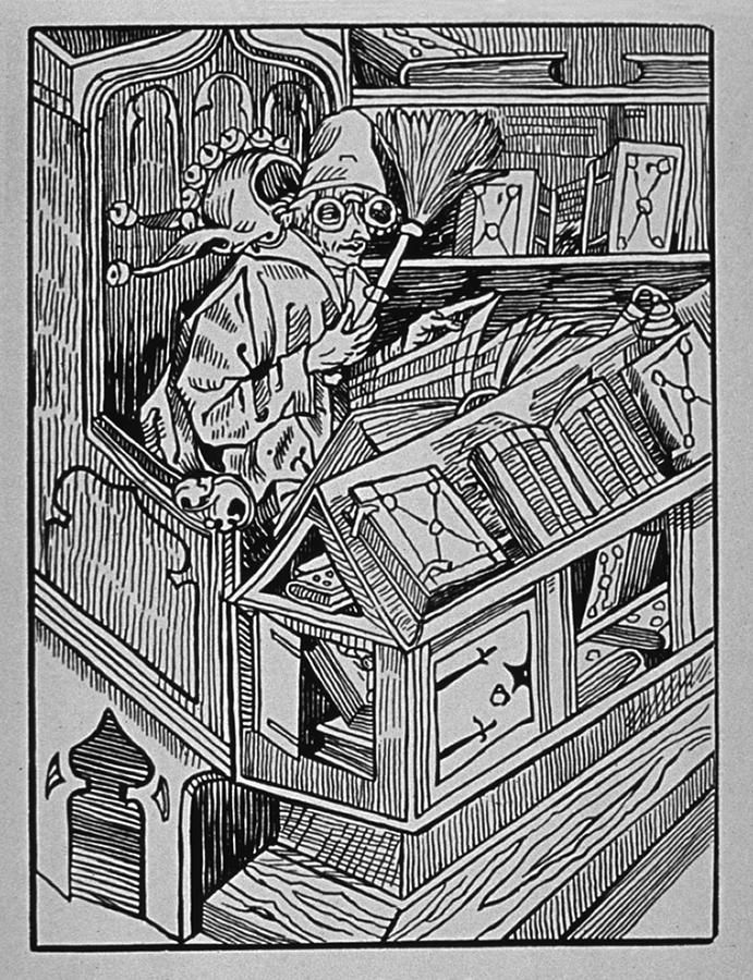 A Vain Book Collector, An Illustration Photograph by Everett