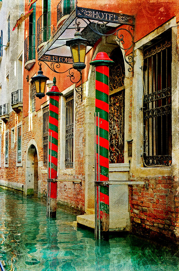 A Venetian Hotel Photograph by Martina Fagan