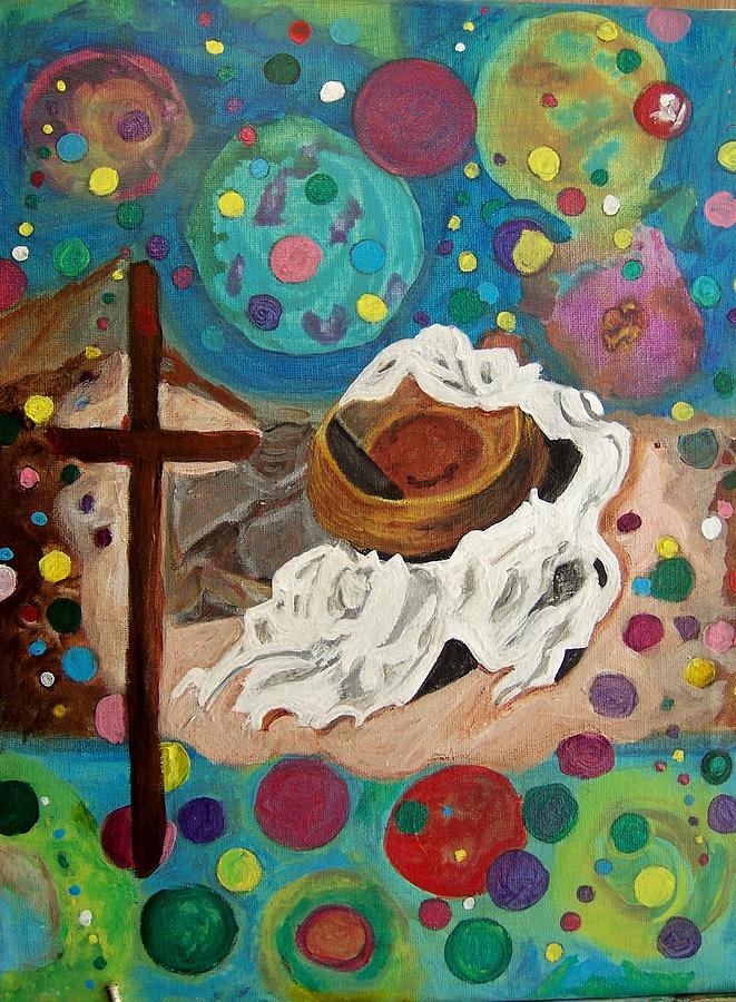 Spiritual Painting - A vibrant Church by Ann Whitfield