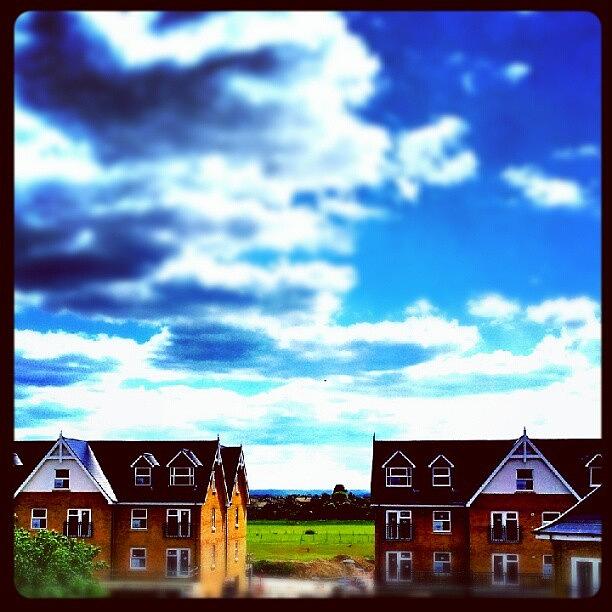 Summer Photograph - A #view In #between.. #houses #farm by K H   U   R   A   M