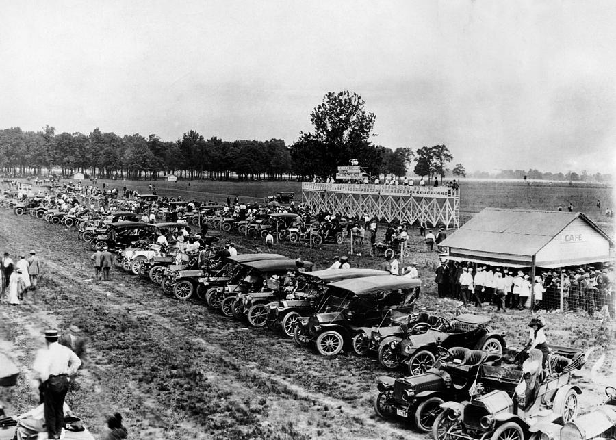 A View Of The Parking Lot At The First Photograph by Everett - Fine Art ...