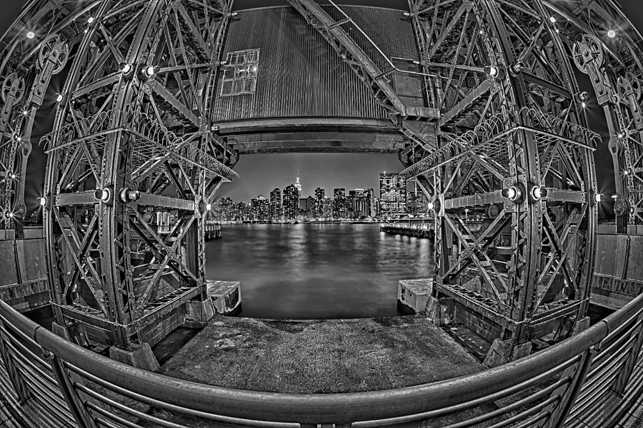 A View To The Empire State Bw Photograph