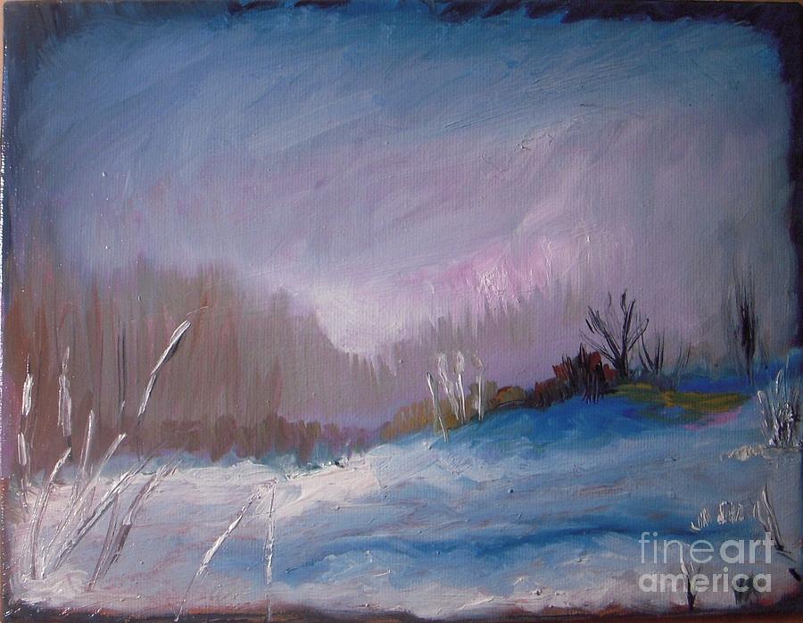 A Winter Day Painting by Vesna Antic
