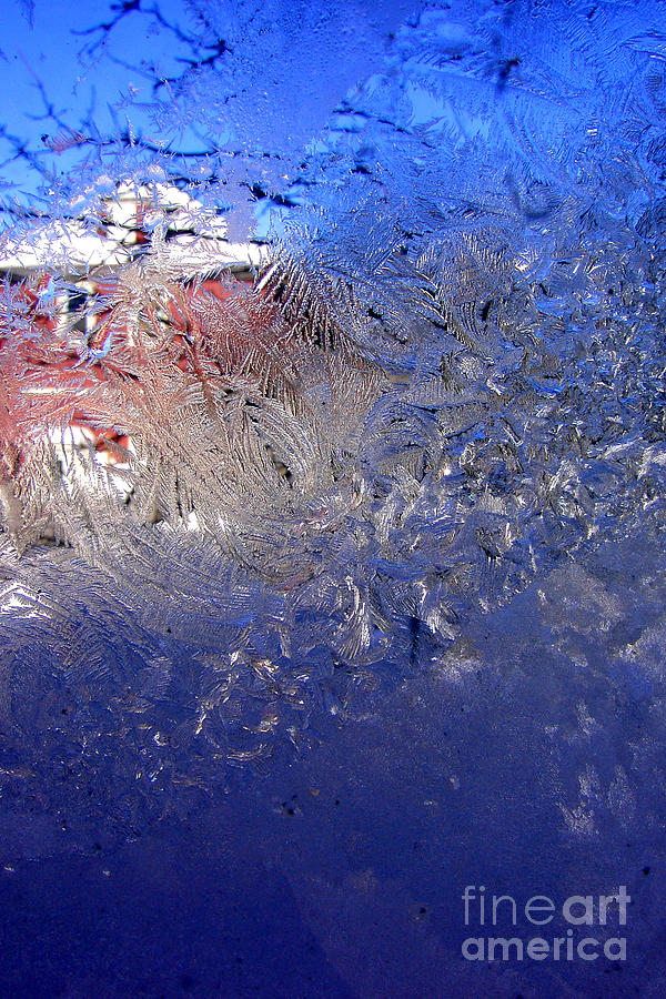 Winter Photograph - A wintry icy window by Mike Nellums