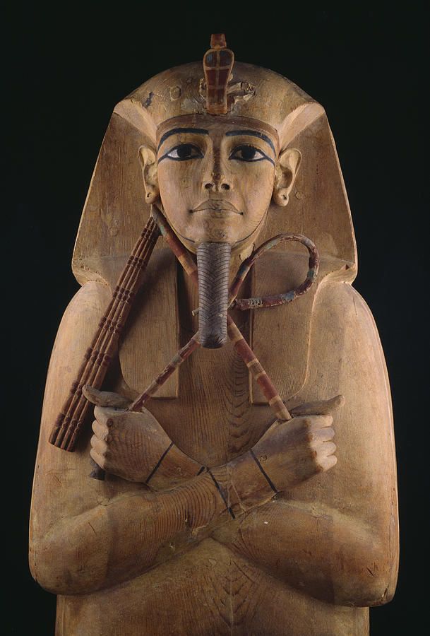 A Wooden Coffin Case Of The Pharaoh Photograph by O. Louis Mazzatenta