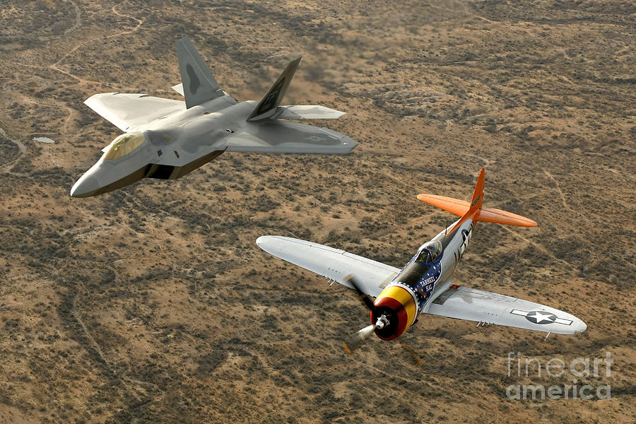 A World War II-era P-47 Thunderbolt Photograph by Stocktrek Images