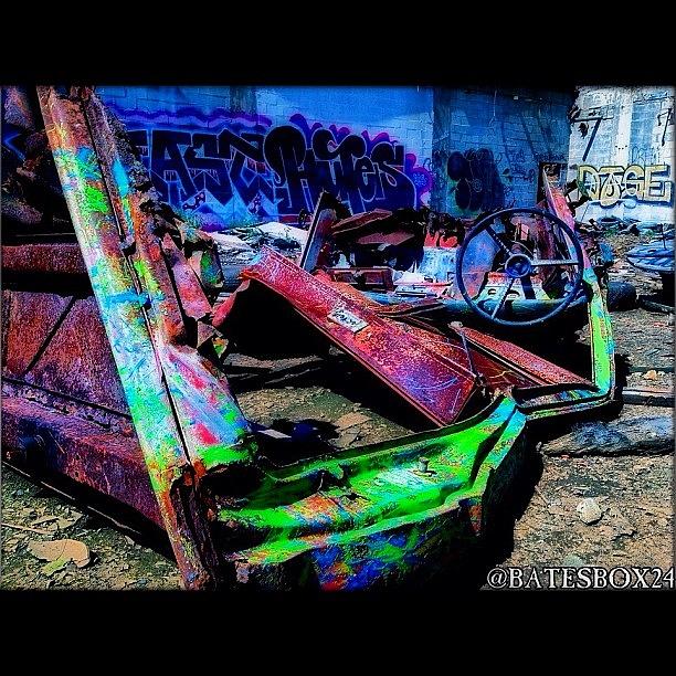Car Photograph - Abandon Color Car #car #wheel #paint by Anthony  Bates