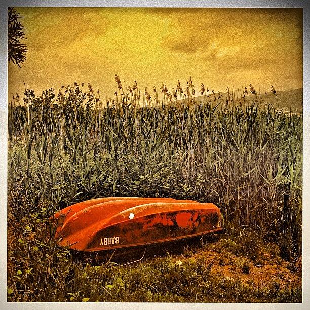 Landscape Photograph - Abandoned Boat #landscape #instagram by Roberto Pagani