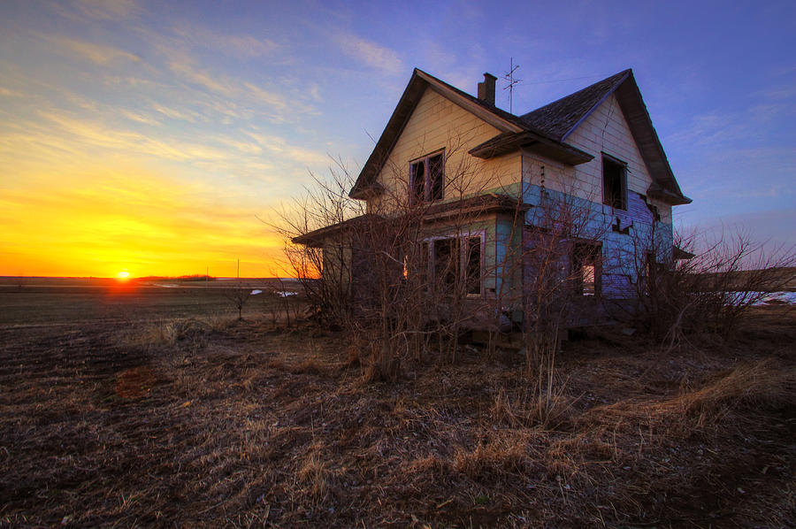 Sunset Photograph - Abandoned By the Boondocks by Evan Ludes