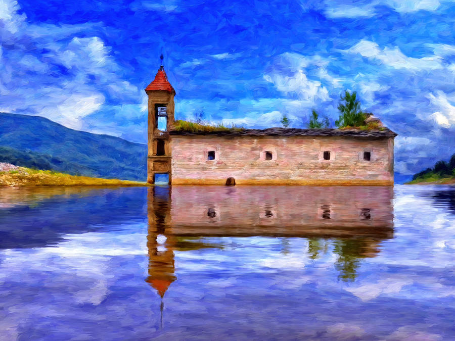 Abandoned Church in Macedonia Painting by Dominic Piperata
