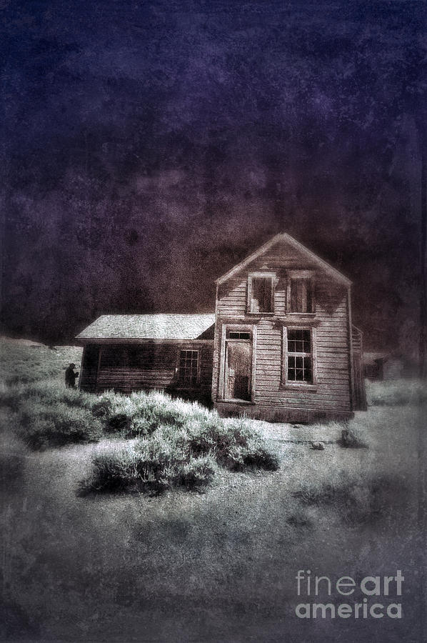 Abandoned House in Infrared Photograph by Jill Battaglia