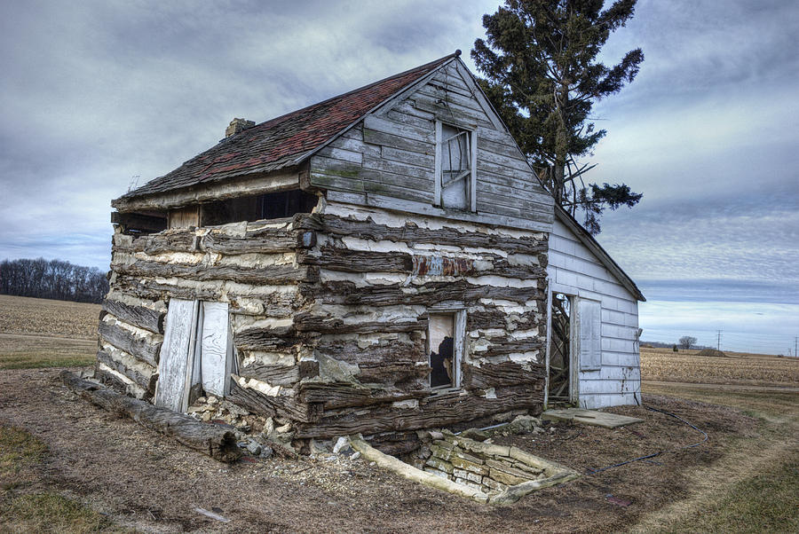 Abandoned Log Home 1 Photograph by Janice Adomeit