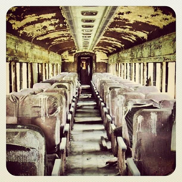 Train Photograph - #abandoned #train #traincar #rust by A Loving