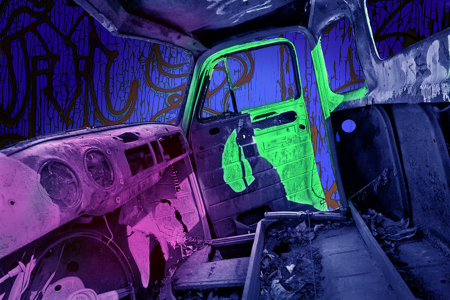 Transportation Photograph - Abandoned truck in Edmonton Alberta by Randall Nyhof