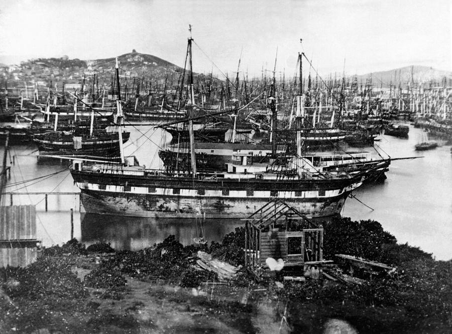 Abandoned Vessels In San Francisco Bay Photograph by Everett