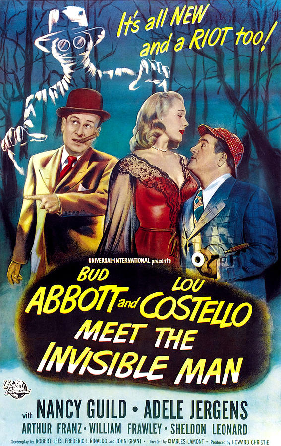Adele Photograph - Abbott And Costello Meet The Invisible by Everett
