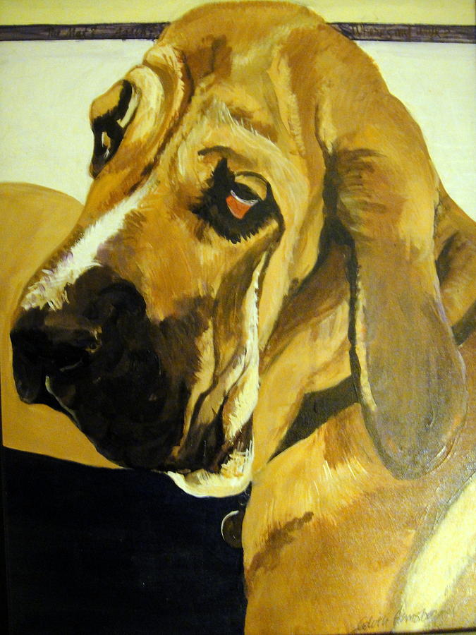 Abby Grand Dog Painting by Edith Hunsberger