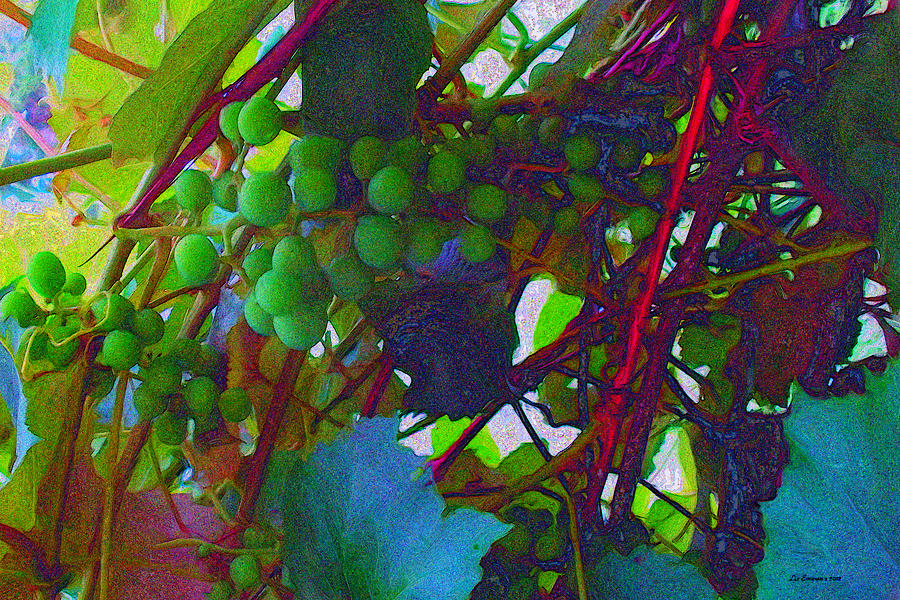 Abiding in the Vine #2 Painting by Liz Evensen