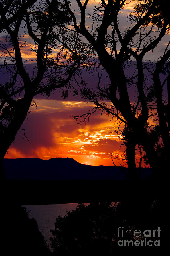 Abiquiu Sunset II Photograph by Vicki Pelham