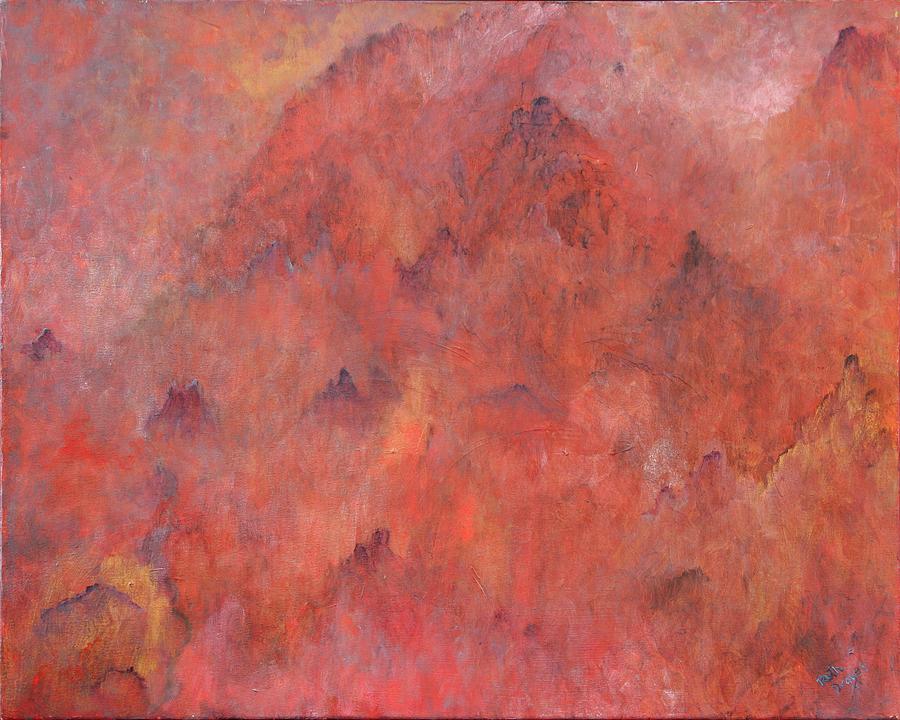 Abstract Painting - Abode Of The Immortals by Ruth Drayer