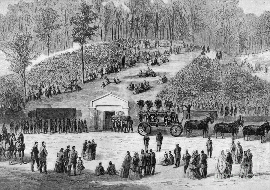 Abraham Lincoln Burial Photograph by Granger