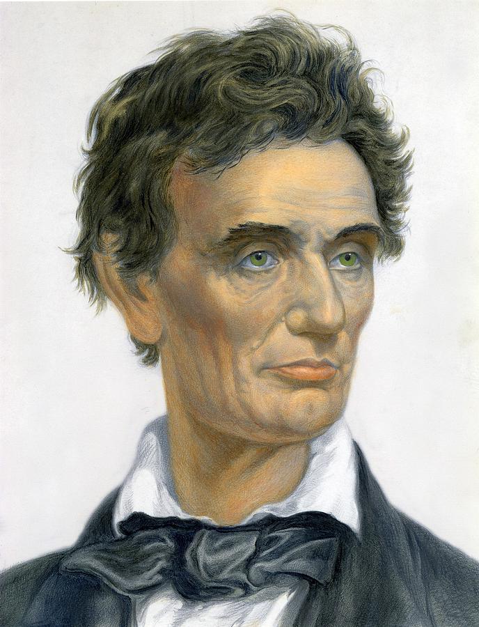 Abraham Lincoln From A Portrait Drawn by Everett