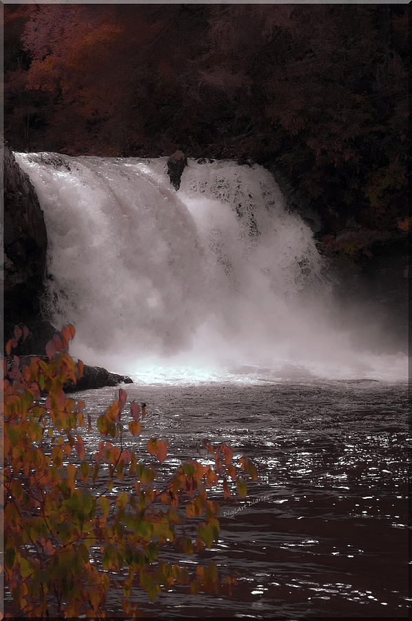 Landscape Photograph - Abrams Falls in Autumn by DigiArt Diaries by Vicky B Fuller