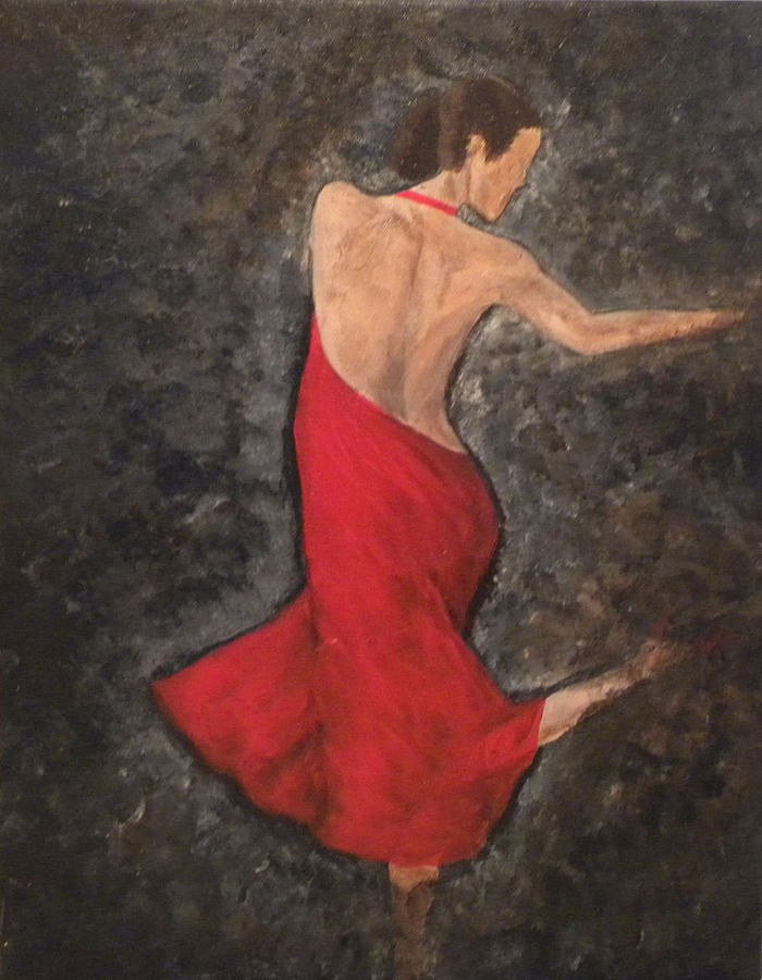 Woman Painting - Absent Tango by Katrina Ricker