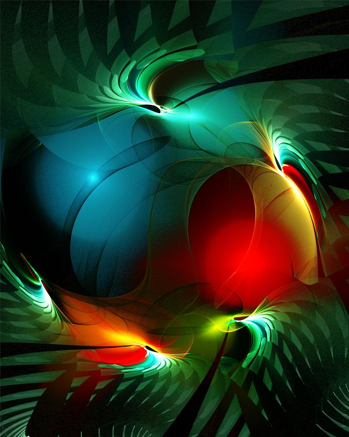 abstract 111711A Digital Art by David Lane