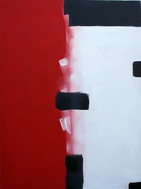 Red Painting - Abstract 44 by Sandra Conceicao