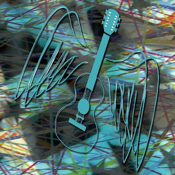 Guitar Photograph - Abstract Air Guitar by Daryl Macintyre