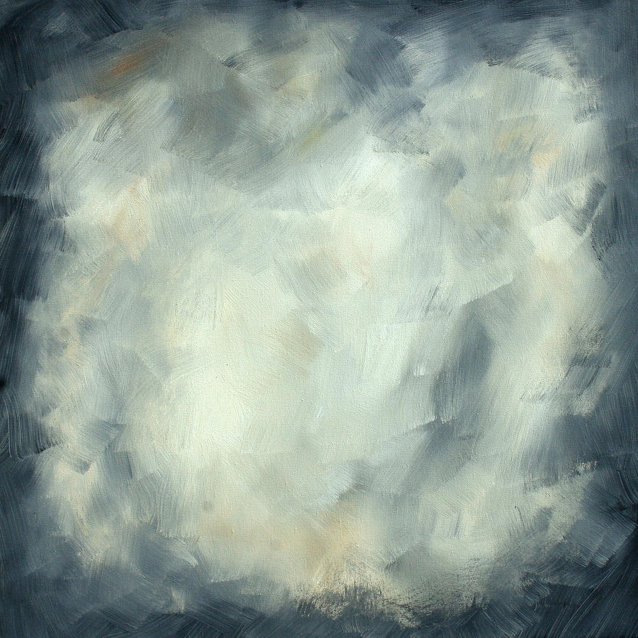 Abstract Art Original Painting Thunderstorm II By Madart Painting by