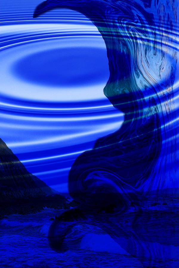 Abstract blue sea 2 Photograph by Angel Jesus De la Fuente