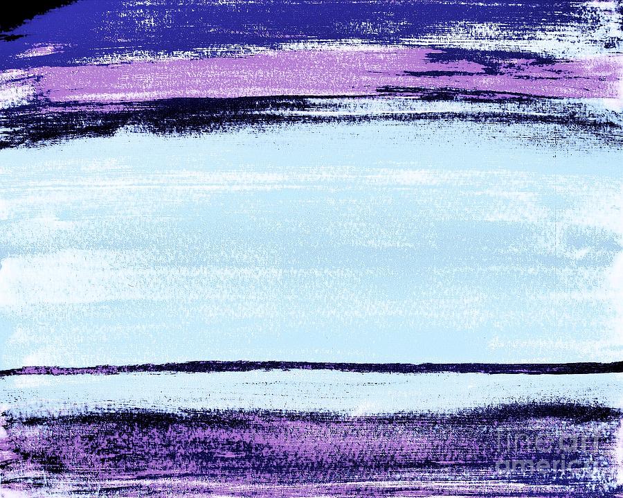 Deep Purple Painting - Abstract Blues Digital by Marsha Heiken
