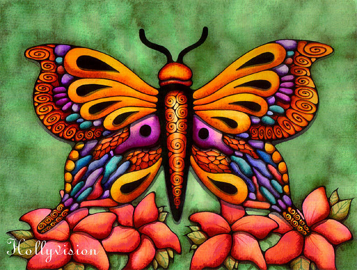 Abstract Butterfly by Holly Kitaura