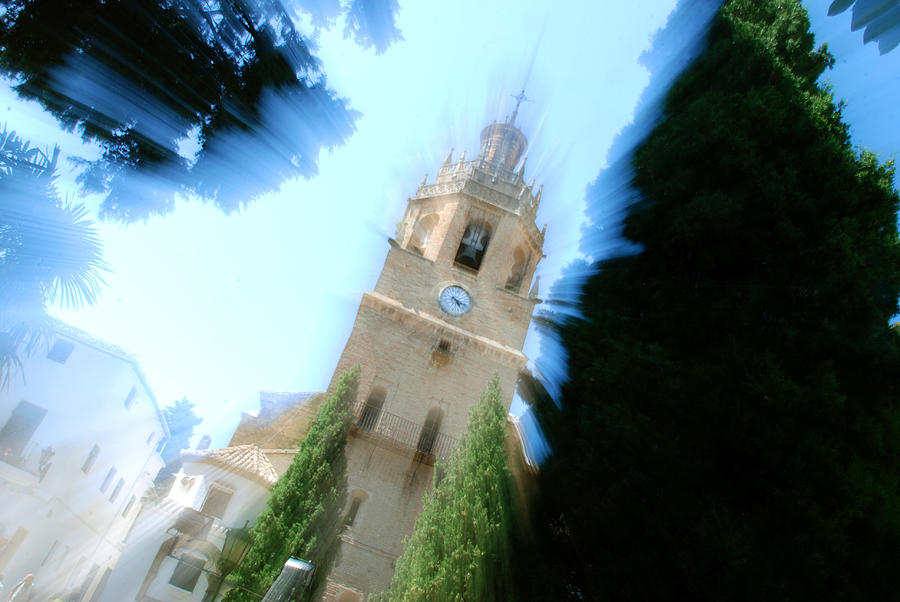 Abstract church in Spain Digital Art by Perry Van Munster