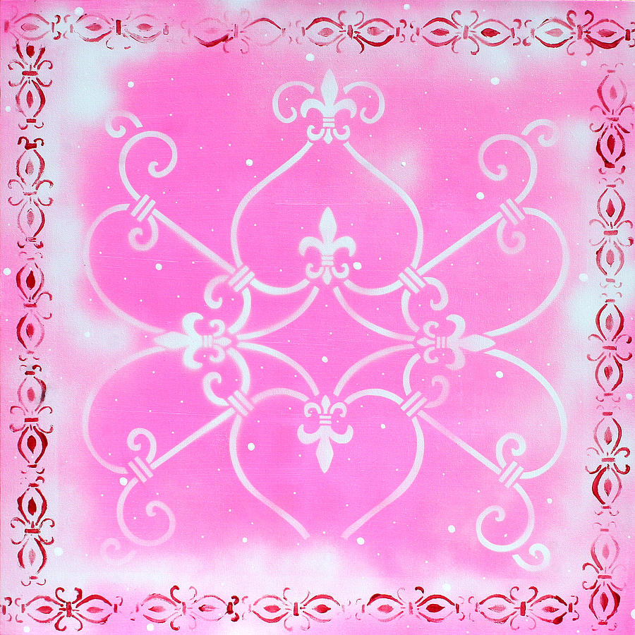 Abstract Decorative Art Original Painting PINK FANTASY by MADART Painting by Megan Aroon